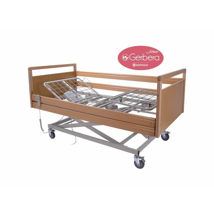 Puinen sähkösäätöinen sairaalasänky potilasnostimella