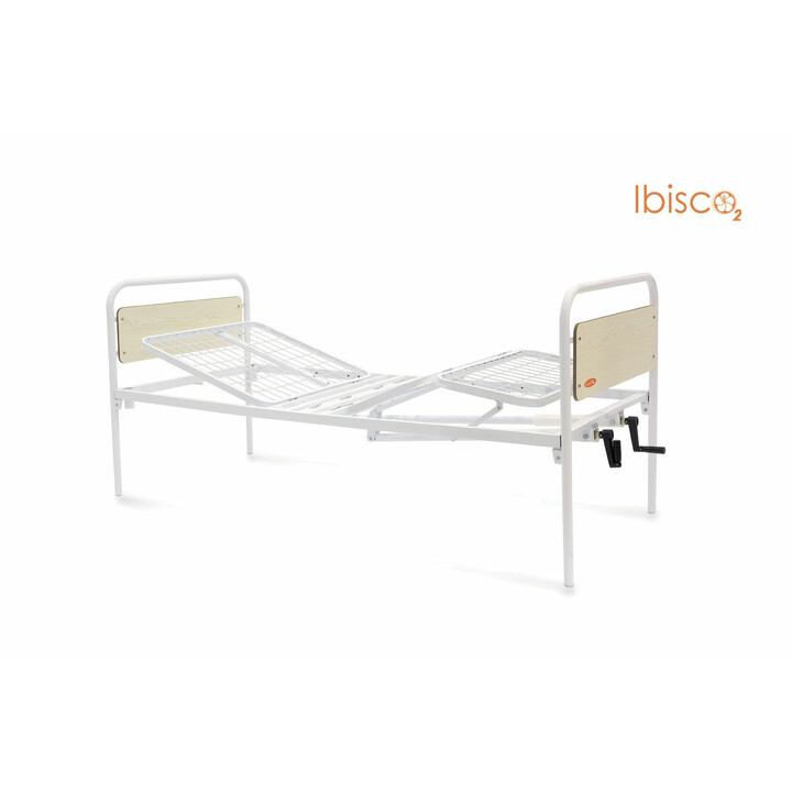Laadukas Ibisco 2 sairaalasänky säädettävällä selkänojalla ja jalkatuella