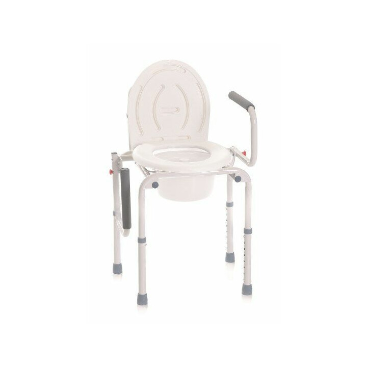 Monipuolinen wc-tuoli ja suihkuistuin säädettävällä korkeudella 4-in-1