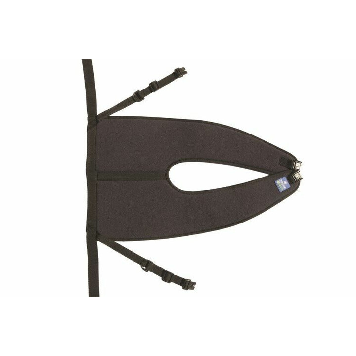 Pehmustettu lantion tukivyö pyörätuoliin ja tuoleihin säädettävillä hihnoilla