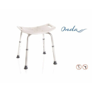 Säädettävä suihkutuoli ilman selkänojaa alumiininen liukumaton kylpyhuoneeseen