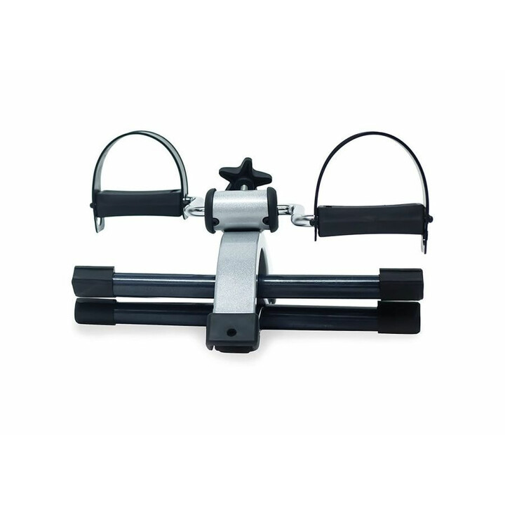 Taittuva poljinharjoituslaite säädettävällä vastuksella käsille ja jaloille