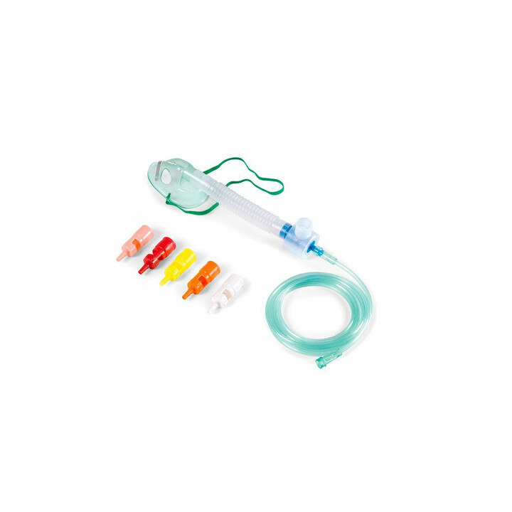 Pediatrinen Venturi-ilmaentrainmentmaski kuudella venttiilillä lasten hengityshoitoon