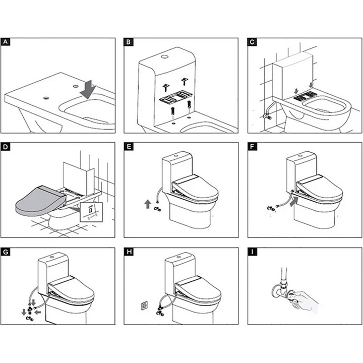 Pesevä WC-istuin kauko-ohjaimella (pesevä kansi)