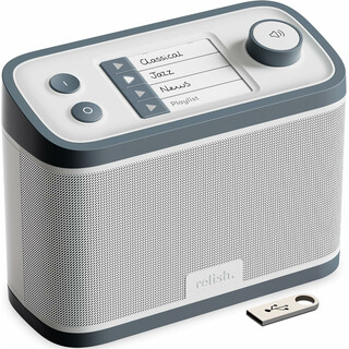 Helppokäyttöinen fm radio ja usb musiikkisoitin seniorille