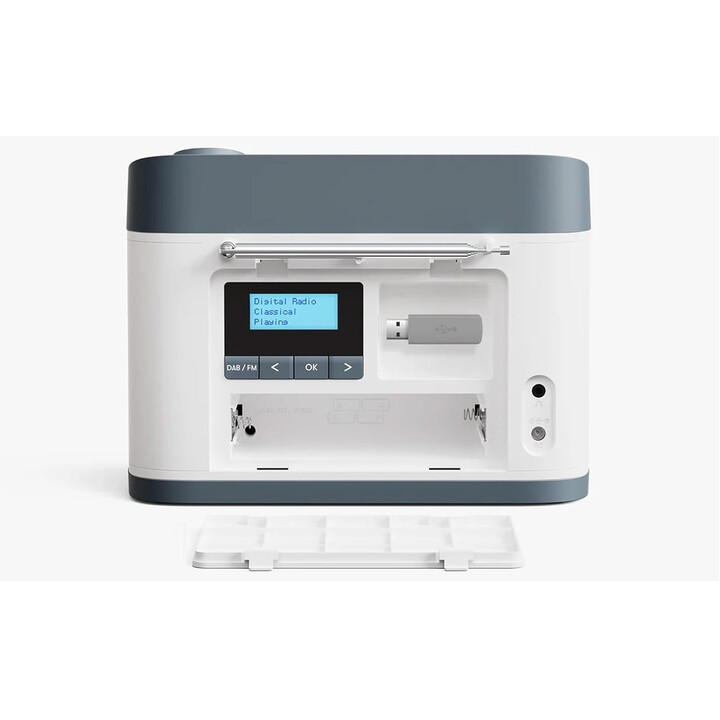 Helppokäyttöinen fm radio ja usb musiikkisoitin seniorille