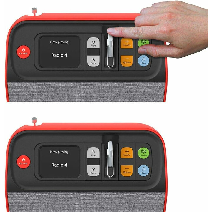 Kaikille käyttäjille sopiva radio- ja musiikkisoitin