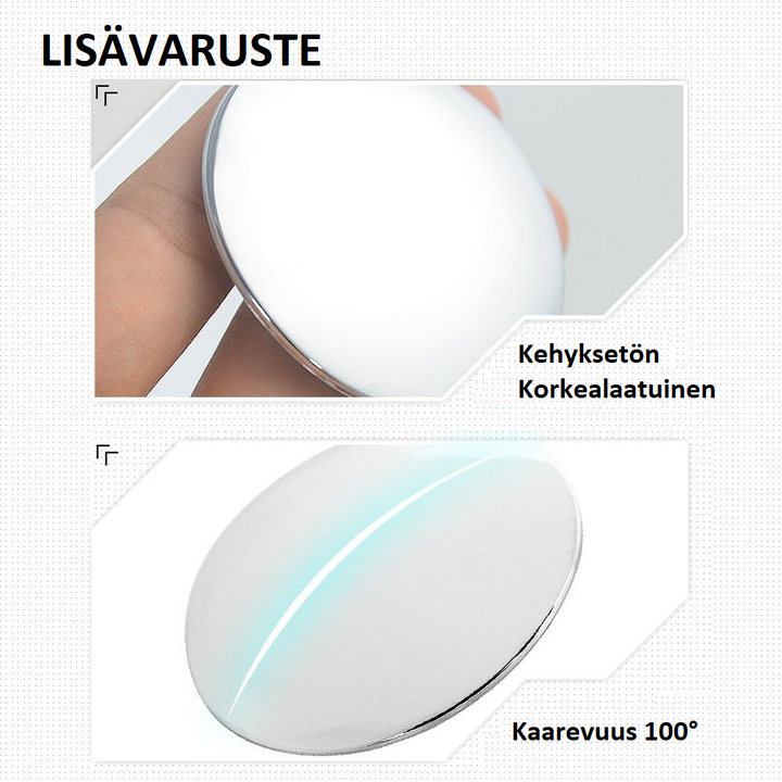 Säädettävät kuolleen kulman peilit autoon