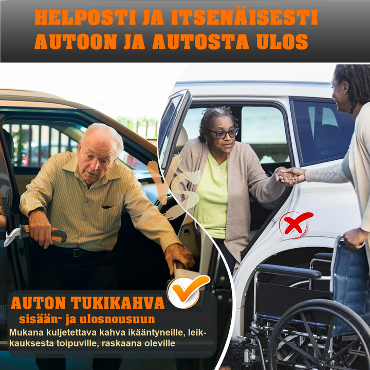 Auton tukikahva sisään- ja ulosnousuun