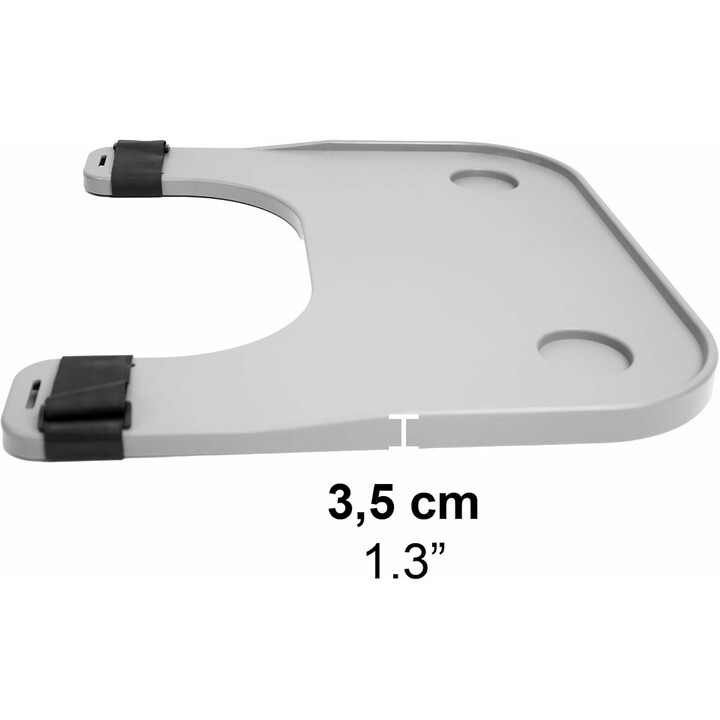 Irrotettava, kevyt pyörätuolin tarjotin juomatelineellä