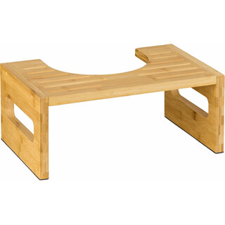 Bambusta valmistettu wc-koroke luonnolliseen kyykkyasentoon