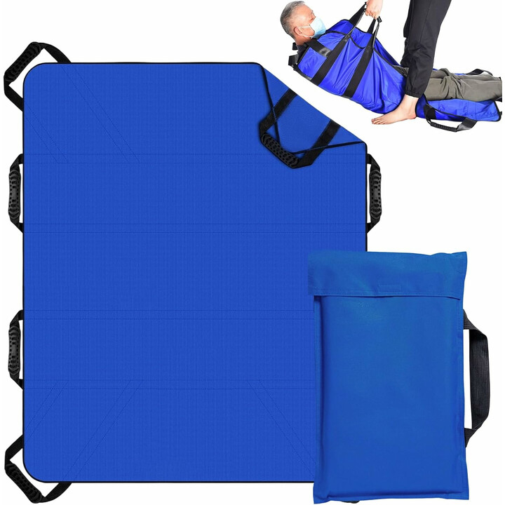 Kestävä siirtokangas vuoteesta siirtoon 8 kahvaa pestävä ja liukumaton