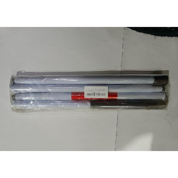 Valkoinen, heijastava kävelykeppi heikkonäköisille, taitettava