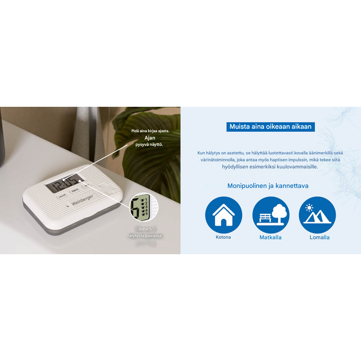 Hälytyksellä varustettu lääkedosetti