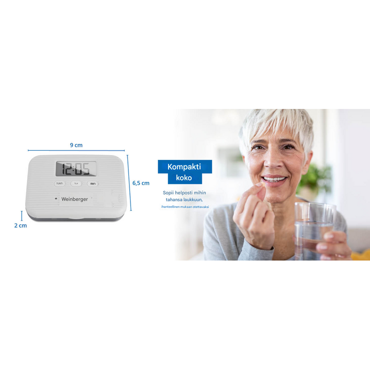 Hälytyksellä varustettu lääkedosetti