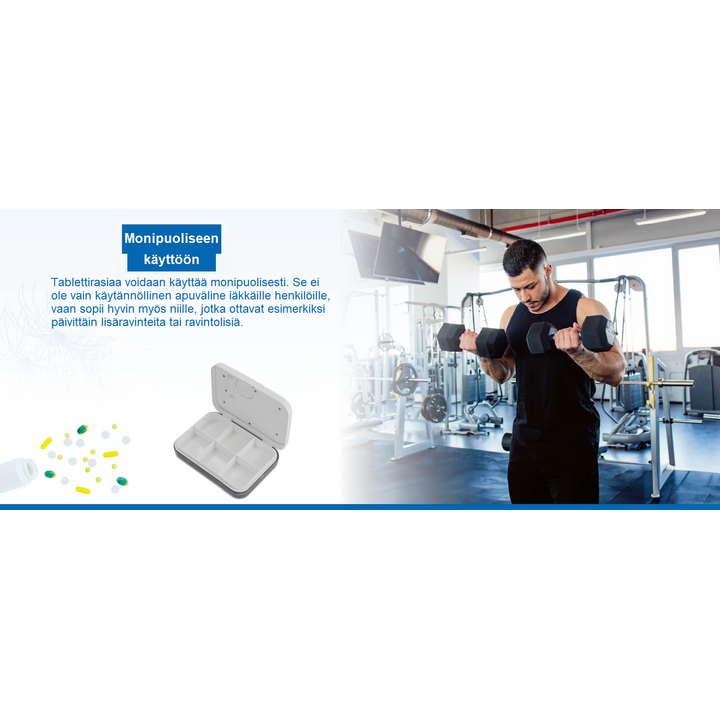 Hälytyksellä varustettu lääkedosetti