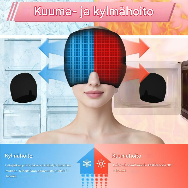 Geelipanta päänsäryn kylmä- ja lämminhoitoon