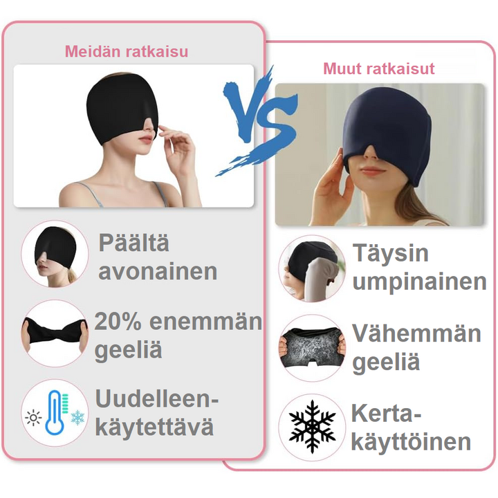 Geelipanta päänsäryn kylmä- ja lämminhoitoon