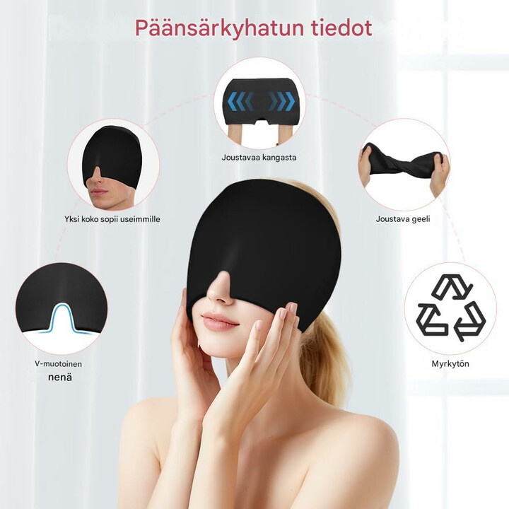 Geelipanta päänsäryn kylmä- ja lämminhoitoon