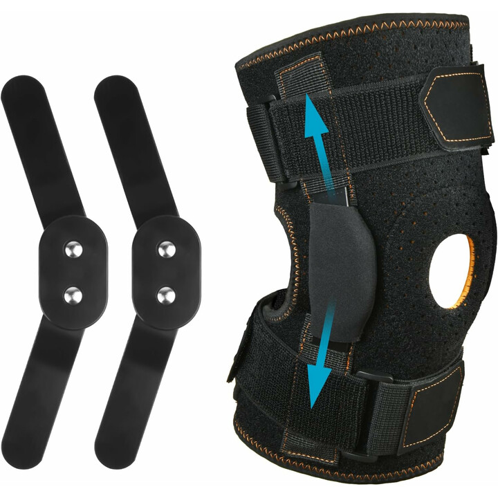 Säädettävä polvituki urheiluun ja nivelkipujen lievitykseen
