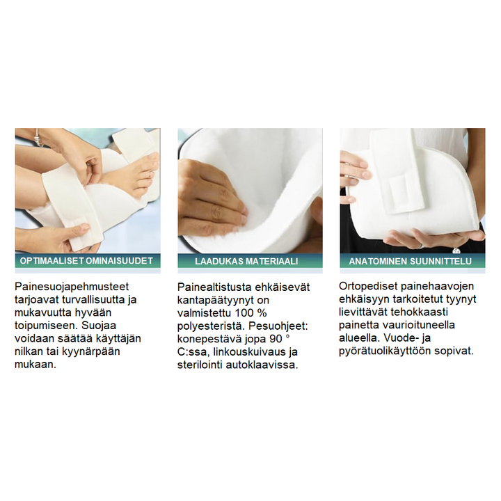 Ortopedinen kantapäätyyny painehaavojen ehkäisyyn (2 kpl)