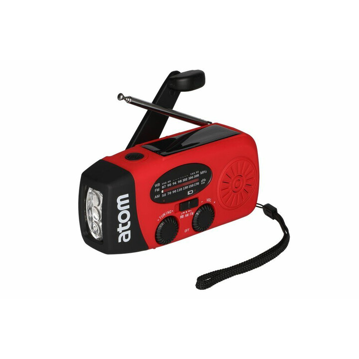 Hätäradio valolla ja monipuolisilla virtavaihtoehdoilla