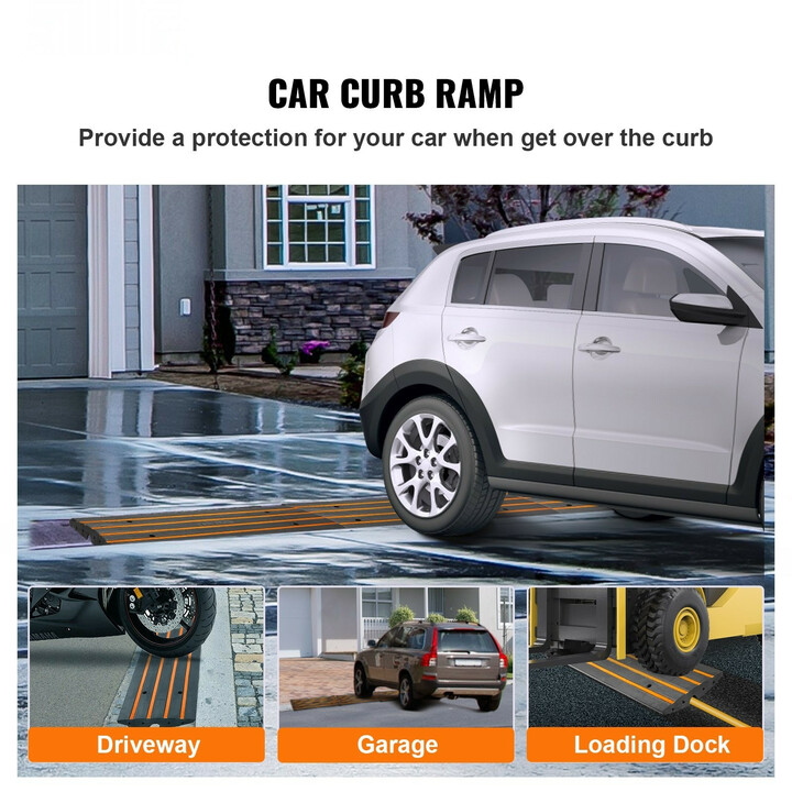 Kumiramppi 6,5 cm nousu 15 t kantavuus C03 ajoluiskaksi reunakiville ja kynnyksille 1 kpl