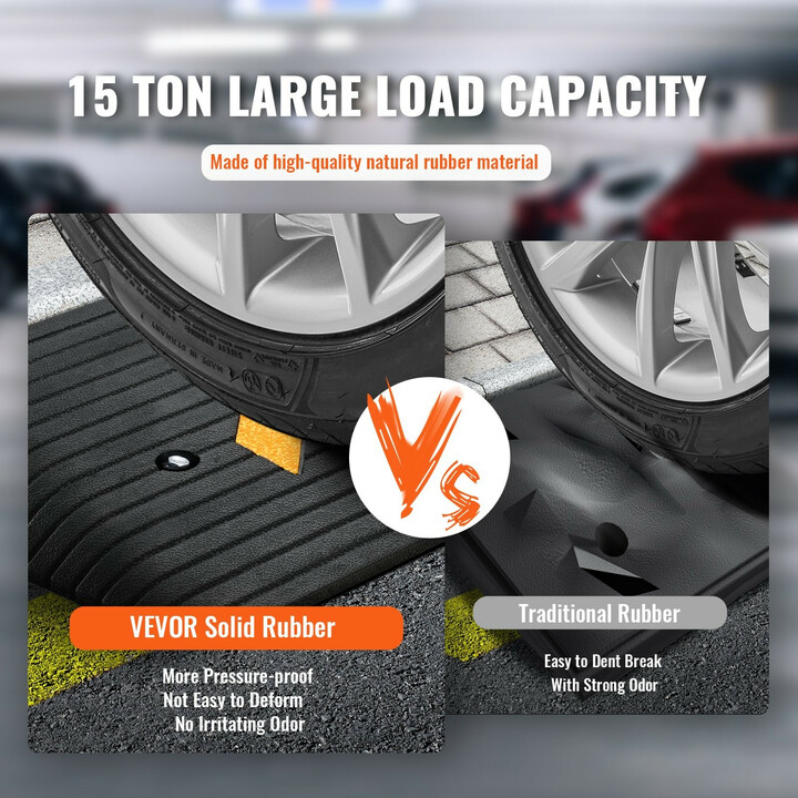 Kumirampi kynnysramppi 3" korotus, 1 kanava, luonnonkumi, liukueste, kantavuus 15 t, B001