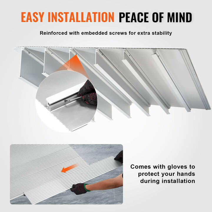 Alumiininen kynnysramppi 3 cm, kantavuus 362,8 kg, modulaarinen, pyörätuoleille ja skoottereille