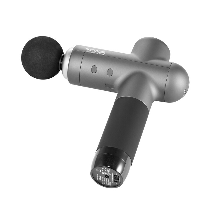 Hierontapistooli syväkudoshierontaan, 8 nopeutta, 6 hierontapäätä, 24V 2500mAh akku