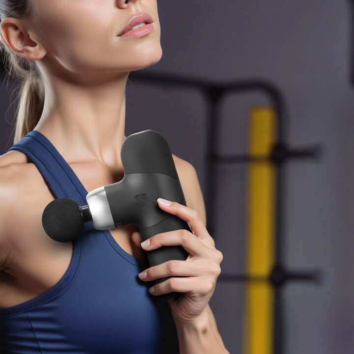 Mini hierontavasara syväkudoshierontaan, 4 nopeustasoa, 4 päätä, 7.4V 2500mAh akku, USB-C