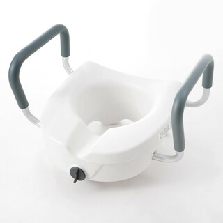 Korotettu WC istuin 127 mm 158 7 kg alumiini pyöreisiin ja pitkänomaisiin WC istuimiin