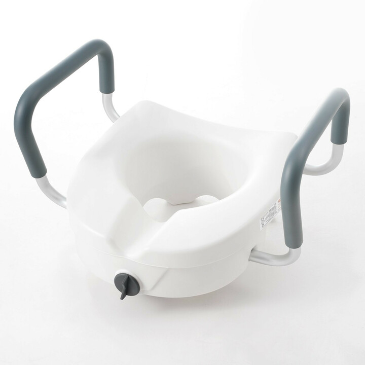 Korotettu WC istuin 127 mm 158 7 kg alumiini pyöreisiin ja pitkänomaisiin WC istuimiin