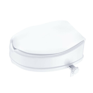 Korotettu wc istuin 100 mm korotus PP muovi 136 kg kantavuus yleismallinen sisältää wc istuinkannen