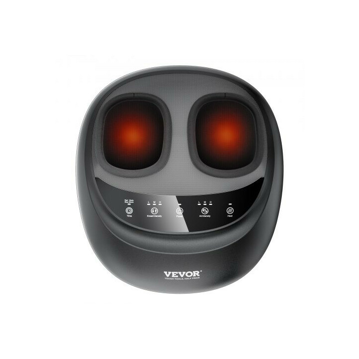 Sähköinen jalkahieroja lämmityksellä, shiatsu-, rullaava ja kompressiohieronta, ajastin, MD-50230A