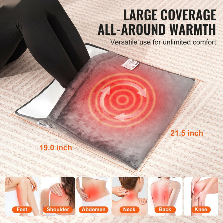 Sähkökäyttöinen jalkalämmitin FT-2220, 6 lämpötasoa, ajastin, ylikuumenemissuoja, flanelli