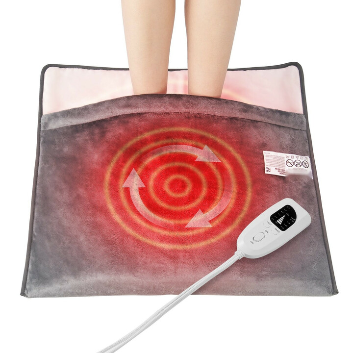 Sähkökäyttöinen jalkalämmitin FT-2220, 6 lämpötasoa, ajastin, ylikuumenemissuoja, flanelli