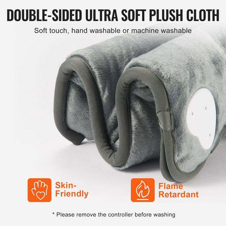 Sähköinen jalkalämmitin FT-1616, kaksipuolinen, 6 lämpötasoa, ajastin 30–120 min, 390 x 380 mm