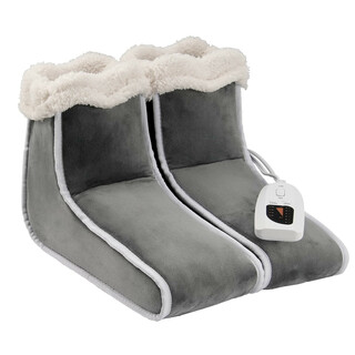 Sähköinen jaettu jalkalämmitin kaksipuolinen flanellipäällisellä 6 lämpötasoa 4 portaisella ajastimella automaattinen sammutus