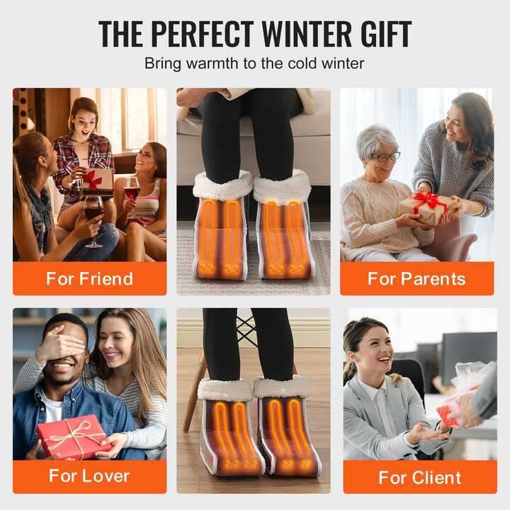 Sähköinen jaettu jalkalämmitin FT-02A, kaksipuolinen flanelli, 6 lämpötasoa, ajastin 2–8 h, pestävä päällinen