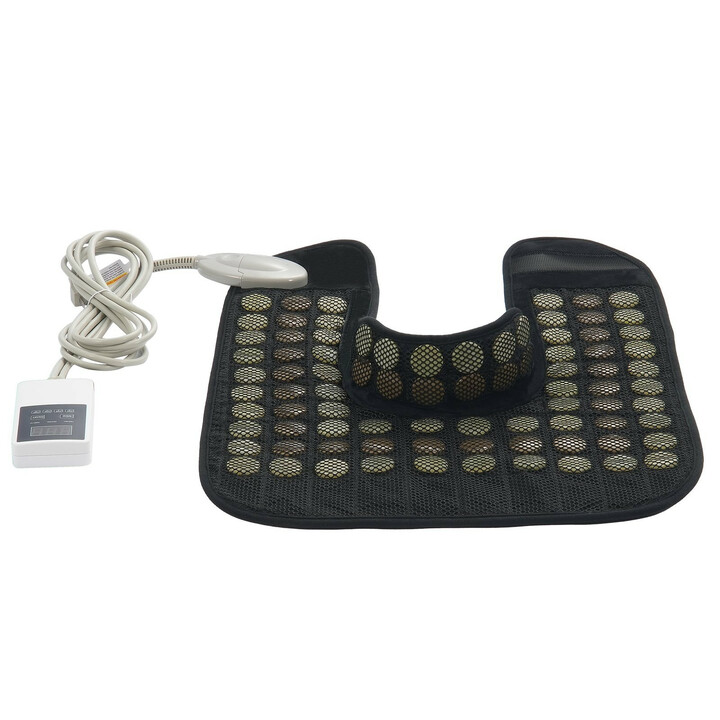 Infrapunalämpötyyny kaulalle ja hartioille, jade- ja turmaliinikivet, säädettävä lämpötila