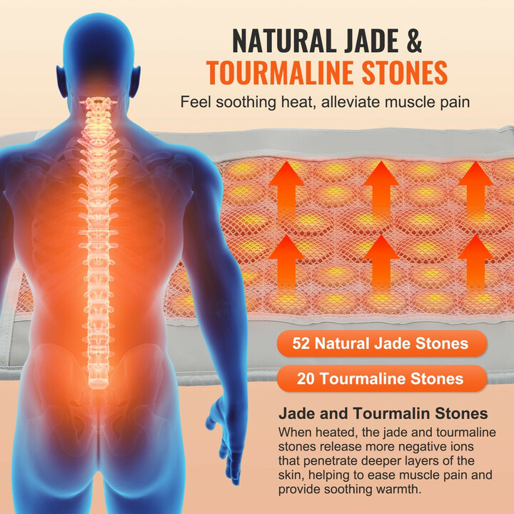 Infrapuna lämpötyyny H11S2 jaden ja turmaliinin kivillä 607 x 400 mm