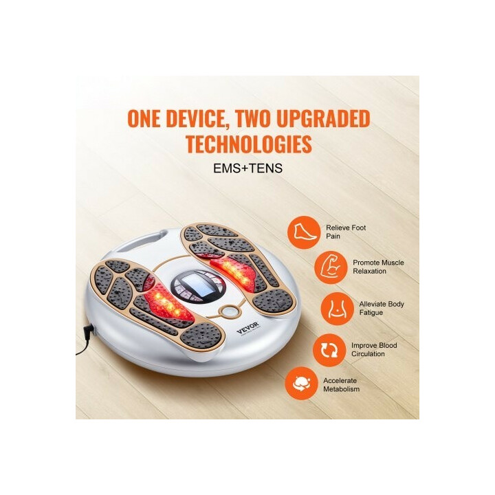 Jalkojen verenkiertoa parantava EMS TENS -jalkastimulaattori AST-300J, 25 ohjelmaa, 99 tasoa, kaukosäädin