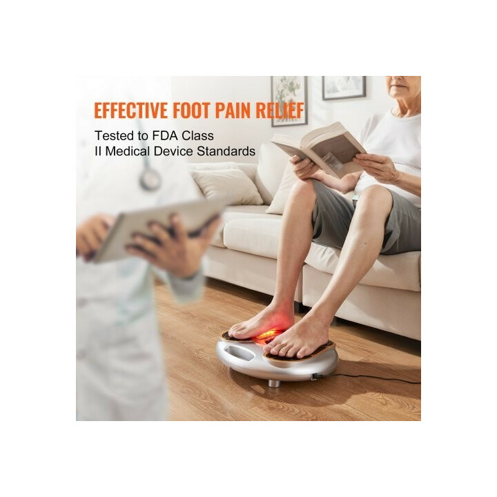 Jalkojen verenkiertoa parantava EMS TENS -jalkastimulaattori AST-300J, 25 ohjelmaa, 99 tasoa, kaukosäädin
