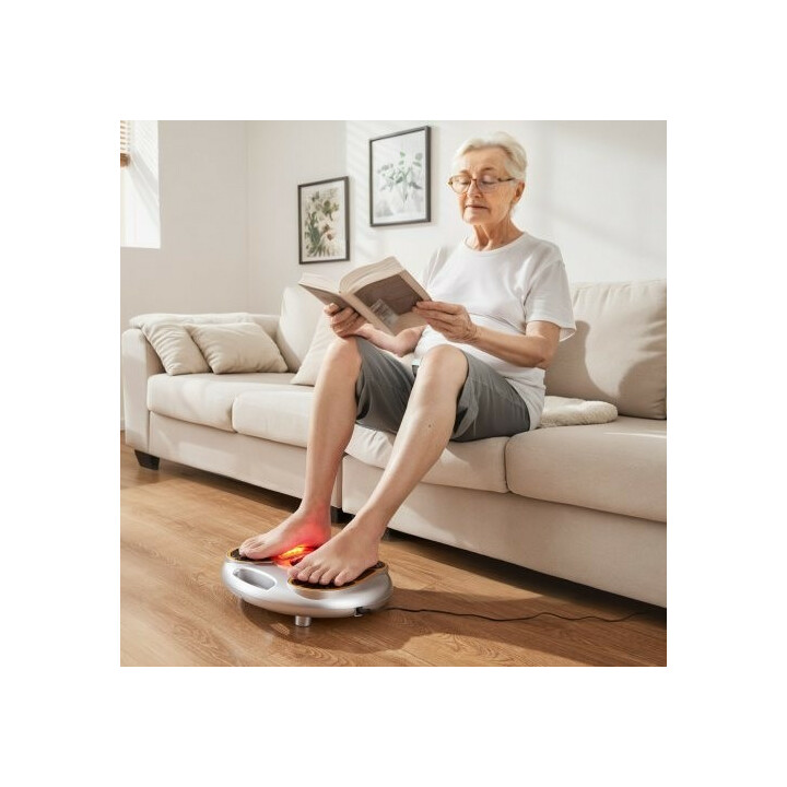 Jalkojen verenkiertoa parantava EMS TENS -jalkastimulaattori AST-300J, 25 ohjelmaa, 99 tasoa, kaukosäädin