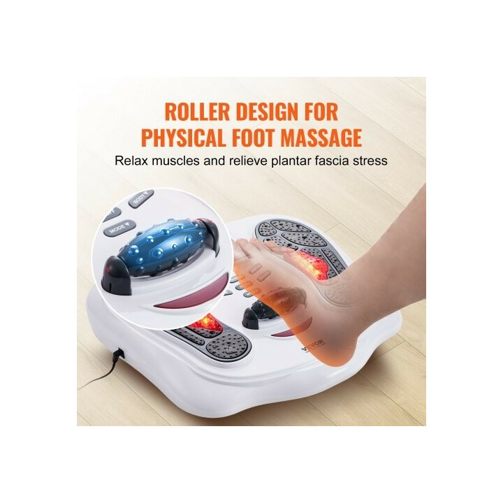 Jalkojen verenkiertoa stimuloiva EMS TENS -laite AST-300D, hierontarulla ja elektrodityynyt