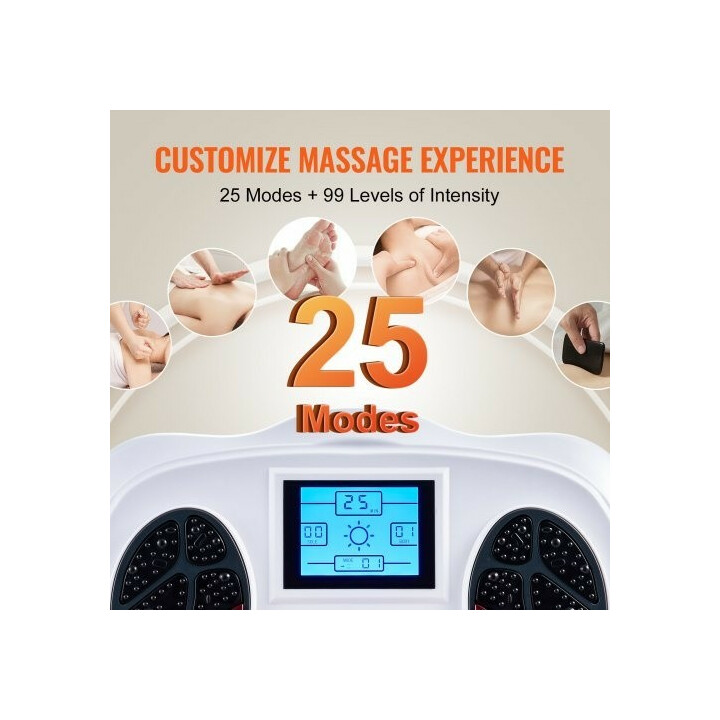 Jalkojen verenkiertoa stimuloiva EMS TENS -laite AST-300D, hierontarulla ja elektrodityynyt