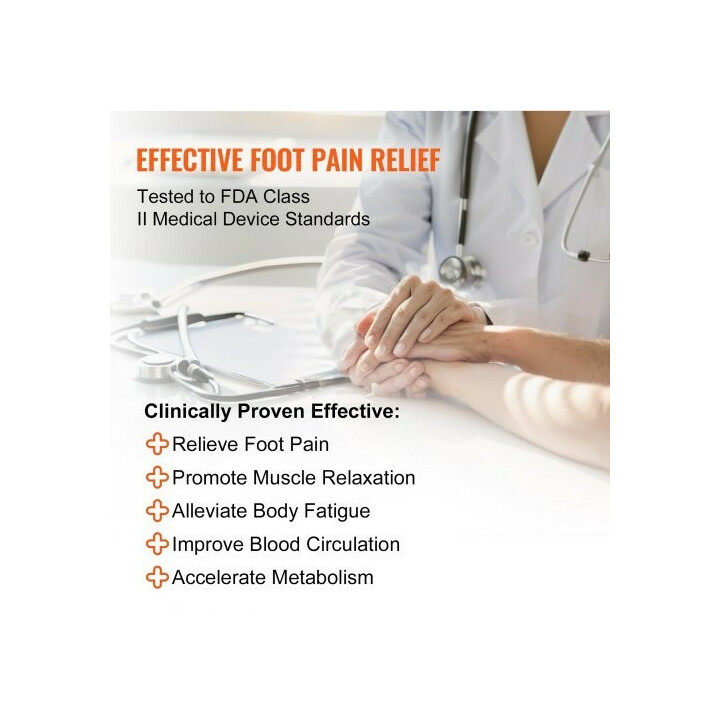 Jalkojen verenkiertoa stimuloiva EMS TENS -laite AST-300D, hierontarulla ja elektrodityynyt