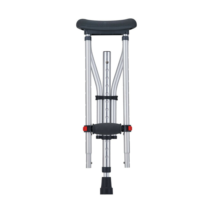 Säädettävät kainalosauvat aikuisille ja nuorille, alumiini, pehmeä kainalotuki, 13-portainen säätö, 1 pari