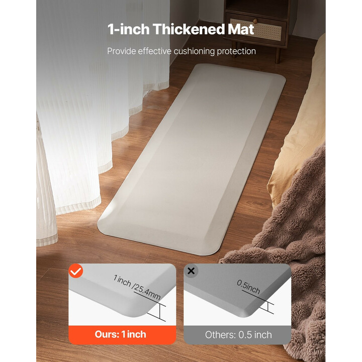 Kaatumismatto iäkkäille, liukuestepohja, viistetyt reunat, PVC ja korkeatiheyksinen PU-vaahto, harmaa, BS2470R1